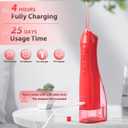 TOVENDOR Electric Water Flosser, Cordless Rechargeable Dental Oral Irrigator IPX7 Waterproof 300ML Travel Water Teeth Cleaner with 5 Tips for Braces Care Teeth Gums Cleaning, Home Office Daily Use