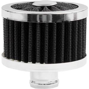 MUGE RACING 23mm Car Air Filter Universal Cold Air Intake Filter High Flow Vent Valve Cover Breather Filter (Black)