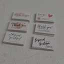 300PCS Thank You For Supporting My Business Cards, 6 Styles-2" x 3.5" Small Customer Appreciation Card for Shop, Online Retailers, Business Supplies and Local Stores (White)