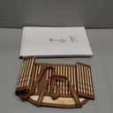 Reallnaive Baskets for Gifts Empty Sturdy Woven Bamboo Gift Basket with Gift Bags and Ribbons for Christmas Thanksgiving Birthday Mothers Day Housewarming Party Gift Wrapping, 12"x 8"x 6" (1 Set)