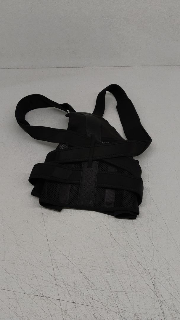 Breathable Posture Corrector Adult Full Back Support Brace Humpback Girdle Spine Lumbar Decompression Belt Therapy Shoulder Neck Clavicle Waist Pain Relief Men Women (Black, Large)