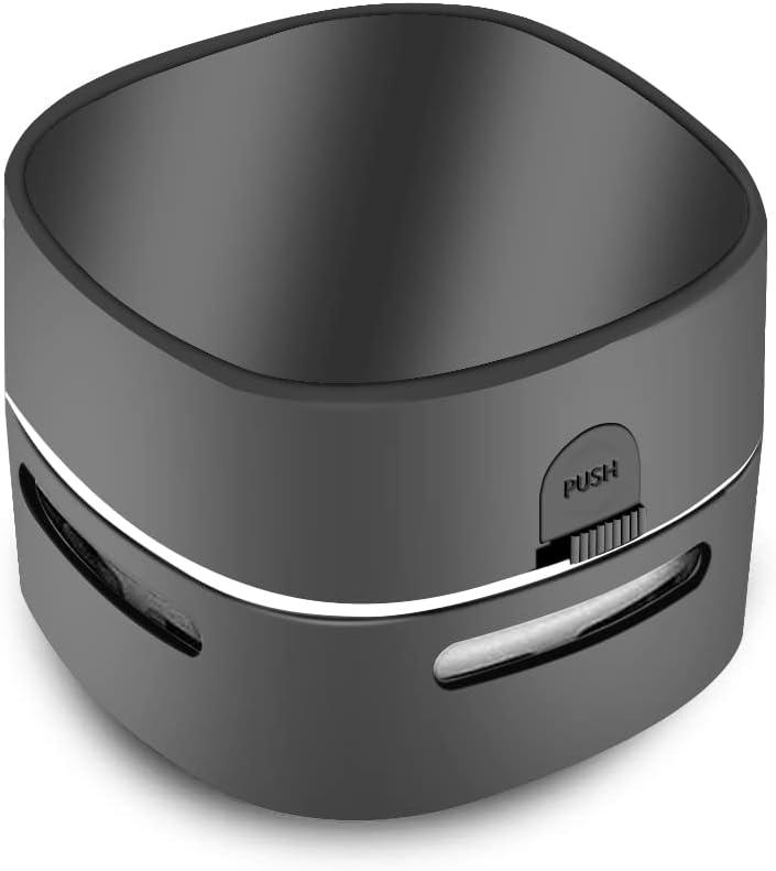 ODISTAR Desktop Vacuum Cleaner, Mini Table dust Sweeper Energy Saving,High Endurance up to 400 mins,360 Rotatable Design for Keyboard/Home/School/Office (Black)