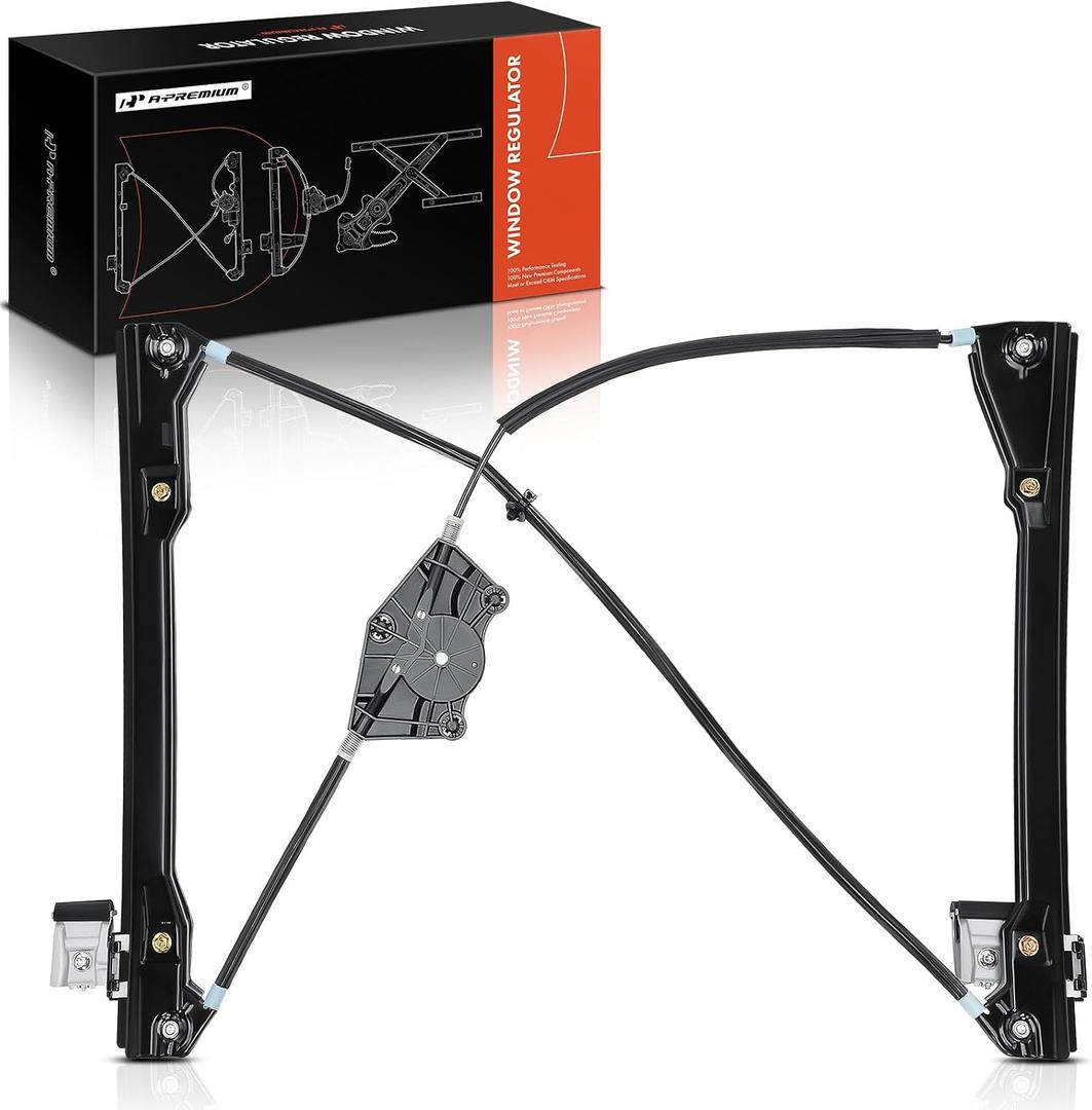 A-Premium Front Right Passenger Side Power Window Regulator Without Motor Compatible with Volkswagen Beetle 1998-2010