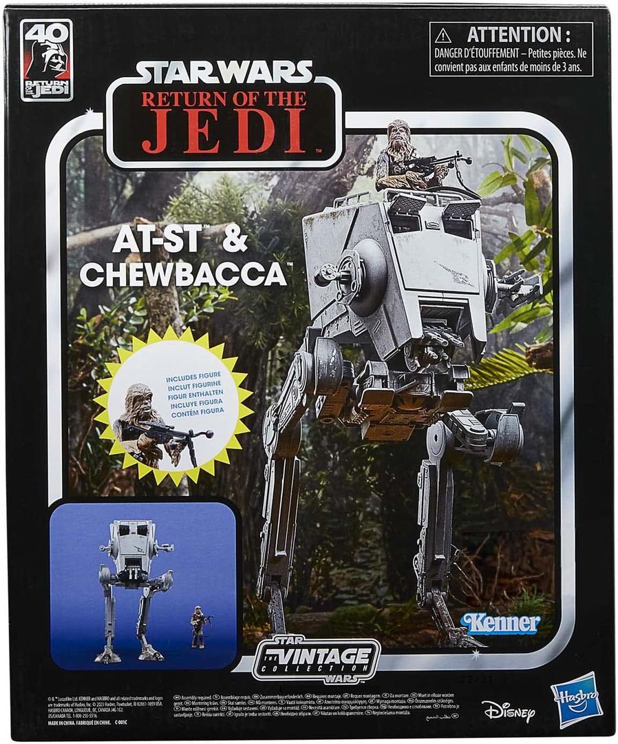 Star Wars The Vintage Collection, at-St & Chewbacca, Return of The Jedi, 15 cm Scale Figure and Vehicle