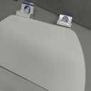 Elongated Toilet Seat Angol Shiold Quiet-Close Molded Wood Toilet Seat with Non-Slip Adjustable Hinges, Anti-Pinch Bumpers, Easy Install & CleanWhite, Elongated 18.5''