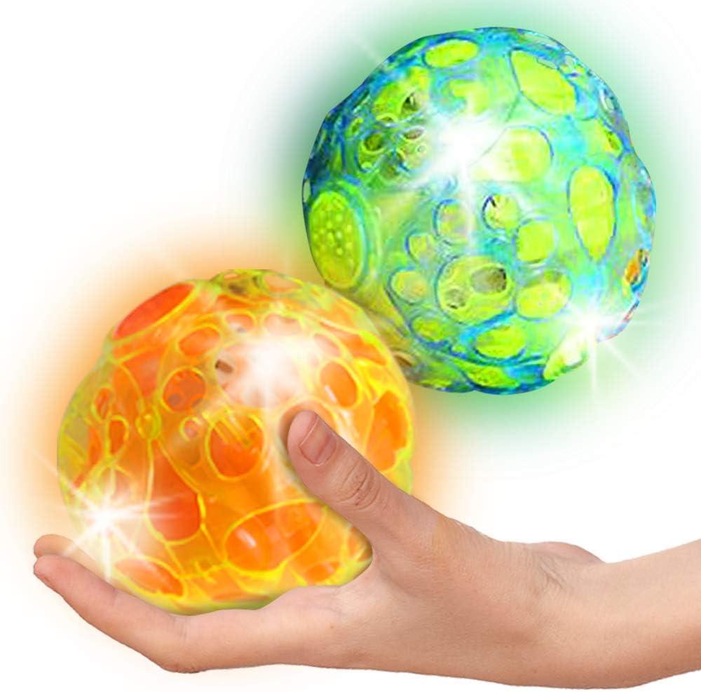 ArtCreativity Light-Up Dancing Ball with Sound Effects, Set of 2, LED Vibrating and Singing Ball for Kids, LED Party Supplies for Birthdays and More, Best Gift and Party Favors for Boys and Girls