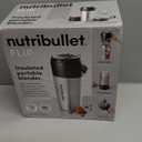 nutribullet Flip Portable Blender with Insulated Cup, Cordless, Brushed Stainless, NBPB50350SS (20 oz)