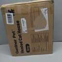 X-Large Collapsible Heated Cat House - Metal Frame, 100% Insulated Waterproof Outdoor Stray Cat Shelter with Heating Pad & Escape Door,Temperature Control & Timer, Warm Shelter for Cats, Grey