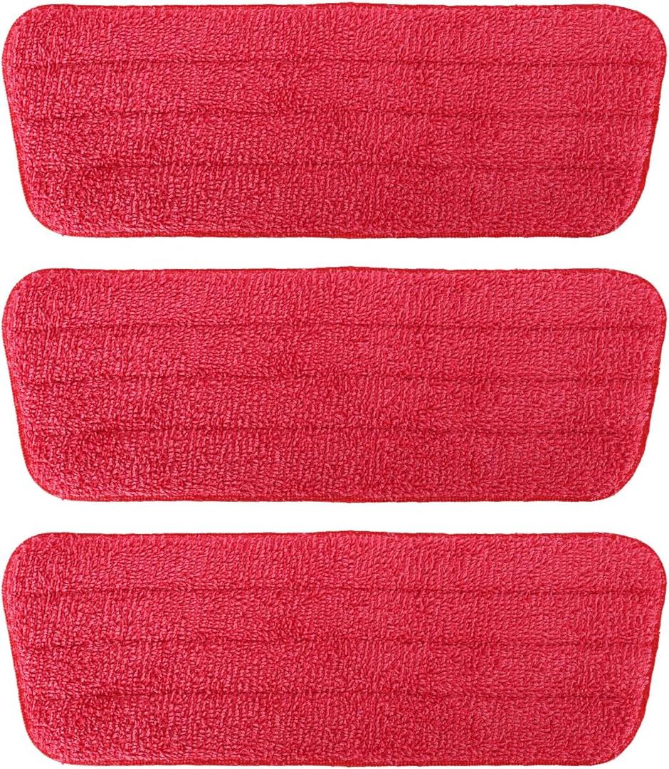 TreeLen 3 Packs Microfiber Mop Pads Spray Mop Replacement Heads Wet/Dry Floor Cleaning Refill Mop Pads Compatible with Rubbermaid Reveal,Swiffer PowerMop Refill,Libman