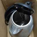 Hamilton Beach Electric Tea Kettle, Water Boiler & Heater, 1.7 Liter, Cordless Serving, 1500 Watts for Fast Boiling, Auto-Shutoff and Boil-Dry Protection, Stainless Steel (40880)