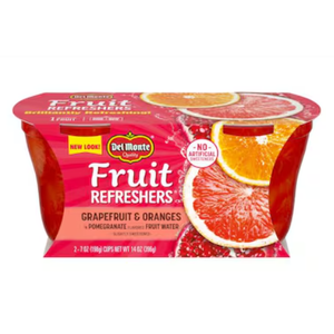 DEL MONTE FRUIT REFRESHERS Grapefruit and Oranges FRUIT CUP Snacks in Pomegranate-Flavored Sweetened Water, 7 Ounce, Pack Of 6 BB 26 Mar 2026