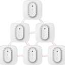 X-Sense Battery Powered Combination Smoke and Carbon Monoxide Detector with Voice Location, Wireless Interconnected Smoke Detector Carbon Monoxide Detector Combo, Model XP02-WR, 6-Pack