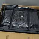 Nightstand with Charging Station, LED Night Stand Set of 2, Bedside Table End Table with Drawer, Bedroom Tables with 2 Fabric Drawers, 3-Tier Storage Side Table for Bedroom,Grey