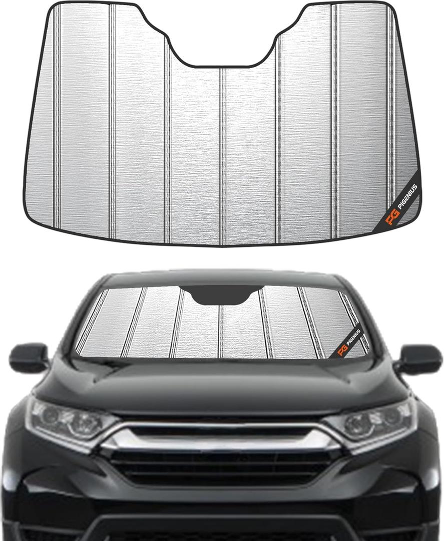 Windshield Sun Shade for Honda CR-V 2017-2022,Heavy-Duty Thick Blackout Front Window Sunshade Summer Car Protector Block UV Rays