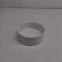 Non-Slip 8.2inch Ceramic Dog Food and Water Bowl for Large Breed Dogs, Pet Bowl for Replacement (Single Bowl, White)