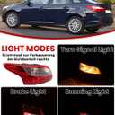 Tail Light Compatible with Ford Focus Sedan 2012 2013 2014 with Bulb Replace FO2818151 (Left Driver Side)