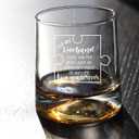 JERIO Husband Whiskey Glass,Christmas Gift for Husband, Anniversary or Birthday Gift for Him from Wife,Romantic Husband Gifts Idea,Funny Bourbon & Whiskey 9.5 Oz Gifts for Men