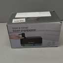 Hand and Dish Soap Dispenser Set for Kitchen, Dual Soap Dispenser with Sponge Holder, 3in1 Countertop Soap Pump Dispenser for Kitchen Sink, Useful Kitchen Gadgets  Black