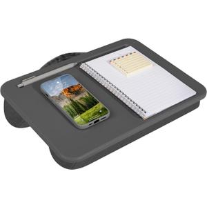 LAPGEAR Compact Lap Desk Fits Up to 14 Laptops Charcoal Style No. 43105