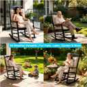 QILLOWAY Outdoor Chair Cushion for Patio Furniture, Waterproof Patio Cushions Set of 2 with Ties, Fade Resistant Replacement Pads for Outdoor Rocking Chairs,Tan,Grey