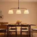 Linear Chandeliers for Dining Room 40.75in, Black Kitchen Island Fixture