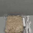 Electric Heated Blanket Throw Size - 50"x60", Soft Flannel Heating Blanket, 4 Heating Levels, 3 H Auto Shut Off, Breathable Warm and Washable for Sofa, Light Brown