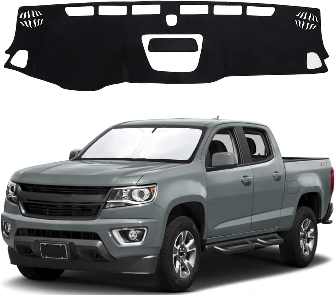 Dashboard Cover Mat for Chevy Chevrolet Colorado/GMC Canyon 2015-2022 Accessories Dash Cover Dash Mat Sunshade Glare UV Rays Protector