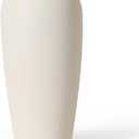 Kokrose Rustic Ceramic Table Vase, 14.9" Vintage Cream Clay Tall Floor Ceramic Terracotta Vase for Table Centerpieces, Large Textured Farmhouse Decorative Vases for Home Decor