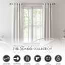 2 x Kenney Glendale Knob Window Curtain Rod, Adjustable 28-48 Inch, Cocoa Brown