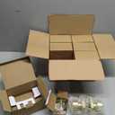 Goldenwarm Gold Door Knobs with Lock and Key, Heavy-Duty Front Door Lockset for Exterior or Interior Use, Secure Brushed Gold Keyed Entry Door Knobd (6 Pack)