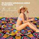 Famstar Beach Blanket Oversized Extra Large 78" X 81",Waterproof Sandproof Beach Blanket 1-7 Adults Lightweight Durable for Travel Camping Hiking Picnic