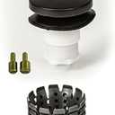 Universal Toe Touch (Tip Toe, Foot Actuated) Bath Tub/Bathtub Drain Stopper includes 3/8" and 5/16" Fittings