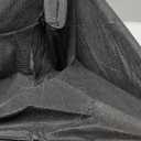 Furnulem 5 Drawer Black Dressers for Bedroom 2 Tier Shelf Storage Small Fabric Dresser for Closet Sturdy Metal Frame Modern Style Storage Cabinets Organization Units for Hallway Rooms, Black Oak