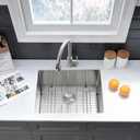 Stainless Steel Laundry Sink Undermount-VASOYO 23x18x13 Undermount Utility Sink Stainless Steel 16 Gauge Single Bowl Deep Laundry Room Sinks Under Mount Sinks