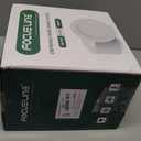 FOCUSLINE 100 Count White Plastic Plates 10 Inch, Disposable Heavy Duty Dinner Plates- Premium Hard Plastic Plates Fancy Disposable White Plates for Weddings, Parties and Events