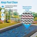 25 x 45 Ft Pool Leaf Cover, Thick Heavy Duty Mesh Net for inground Pools, Winter Rectangular Pool Leaf Cover with Reinforced Grommets to Protect from Leaves