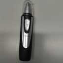 Ear and Nose Hair Trimmer Clipper - 2025 Professional Painless Eyebrow & Facial Hair Trimmer for Men Women, Battery-Operated Trimmer with IPX7 Waterproof, Dual Edge Blades for Easy Cleansing Black