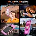 TAURI for iPhone 16 Plus Case, Compatible with MagSafe [Not-Yellowing] with Screen Protectors, Military-Grade Protection, Slim Magnetic Case for 16 Plus 6.7", Pink