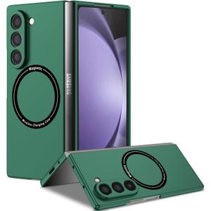 Phone Case for Samsung Galaxy Z Fold 6,Magnetic Folding Phone Case Shockproof Cover Protection for Samsung Galaxy Z Fold 6 (Green)