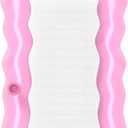 FUNBOY Clear Inflatable Mesh Pool Lounger Mesh Water Hammock with Built-in Pillow 70" Pool Hammock Float for Adults Swimming Pool Accessories & Tanning Pool Lounger Float for Pool Party & Summer (Pink)