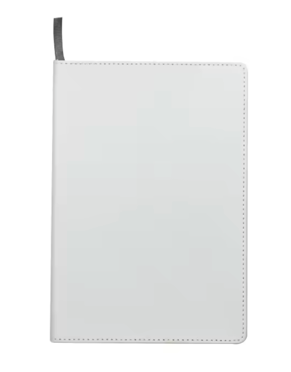 Blank A5 White DIY Custom Design Canvas Sublimation Journal Diary Planner Padfolio Portfolio Note Book Cover Notebook