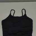 Women's Strappy Stretch Sports Bra Longline Yoga Tank Top Fitness Bra Workout Camisole Crop Tops for Teen Girl (Black, S)