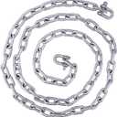 Boat Anchor Kit Fluke Anchor with Chain and Anchor Rope Set for Boats Pontoon, Deck, Fishing, and Sail, 20-32FT Boats, 13LB