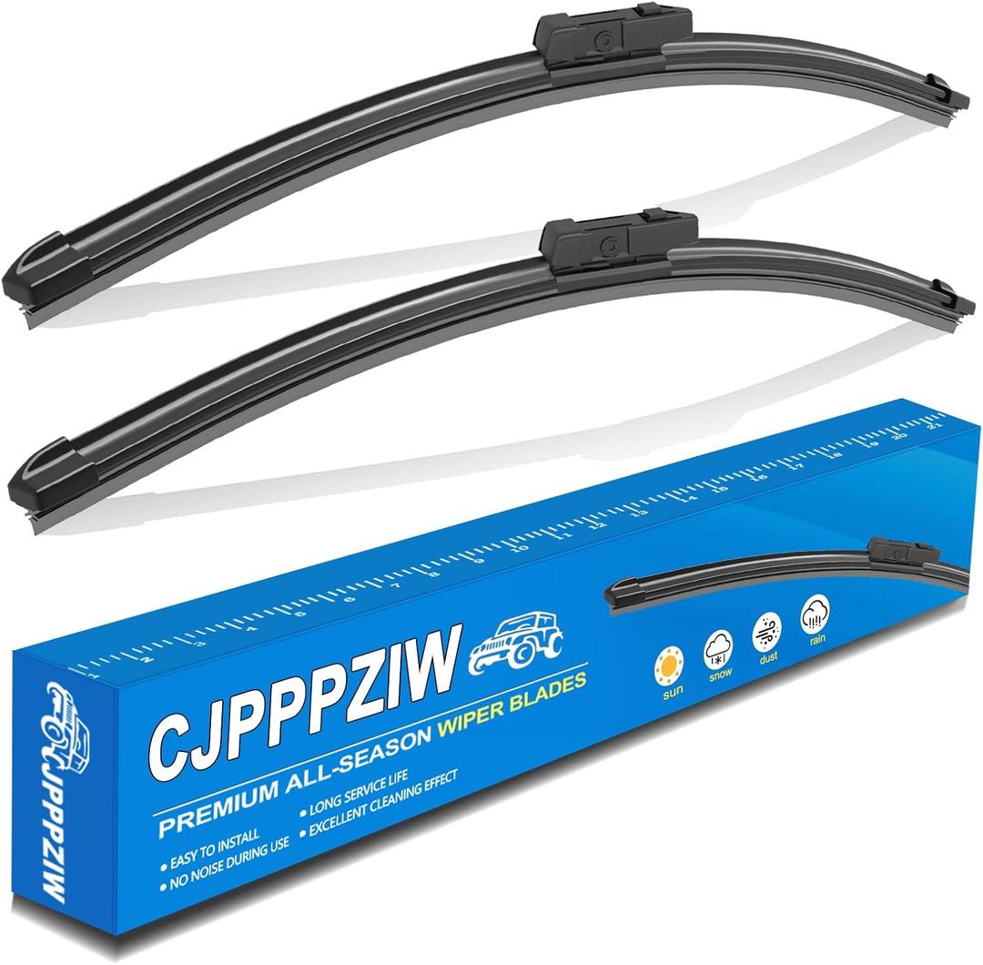 CJPPPZIW Windshield Wipers Replacement for Tesla Model S 2021-2025,Streak-free,OEM Quality Premium All-Season Wiper Blades-28"+18"(Pack of 2) (Black)