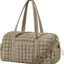 Quilted Travel Duffle Bag for Women Medium Weekender Bag Puffer Overnight Bag Large Soft Puffy Duffel Bag Carry-On Gym Bag Lightweight Personal Item Travel Bag for Trips Business Sport Airplane
