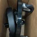 AAIN 300 LBS Adjustable Roller Seat, Pneumatic Mechanic Stool with Tool Tray Storage, 15.3-20.2 in Adjustable Height, 360 Swivel Padded Garage Stool, Black