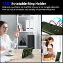 Magnetic for iPhone 14 Pro Max Case Compatible with MagSafe Wireless Charging,with 2 Screen Protectors,14Pro Max Case Magnet with Kickstand Ring,Heavy Duty Protection Military Grade Drop Green