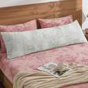 BEDELITE Velvet Body Pillow Cover with Zipper, Soft and Plush 20x54 Long Pillow Case, Velvety Smooth and Cozy Body Pillow Pillowcase for Bedroom and Couch, for All Seasons(Light Grey)