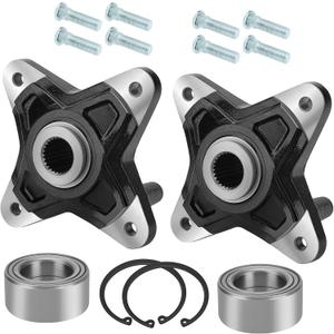 M MATI 2PCS Rear Wheel Hubs & Bearing Kit for Polaris RZR 900 XP 4 2011-2013 RZR 900 4 E-PS 2011-2014 5137278 3514699