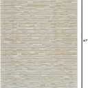 RUG BRANCH Nomad 4'x6' (Exact Size: 3'11" x 5'7") Abstract Indoor Area Rug, Beige Brown, Modern - Living Room, Bedroom, Dining Room, and Kitchen